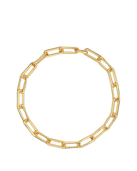 Yoj Metallic Oto Rope Rectangle Chain Necklace