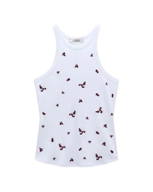 Dorothee Schumacher White Débardeur Seduction À Broderies