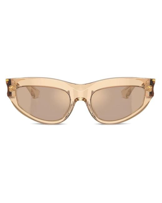 Burberry Natural Logo-Engraved Sunglasses