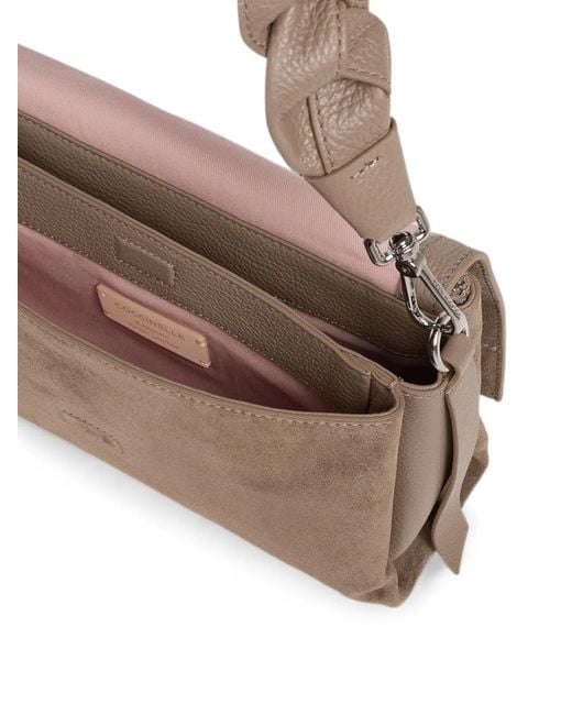 Coccinelle Brown Small Boheme Braided-Strap Tote Bag