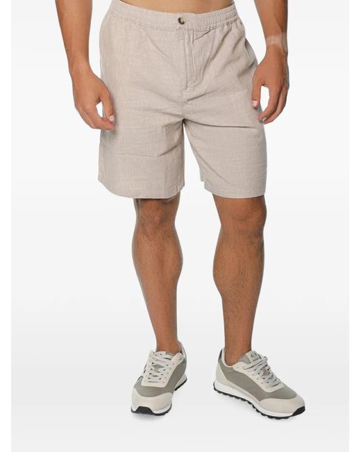 Ted Baker Natural Linen-Blend Shorts for men
