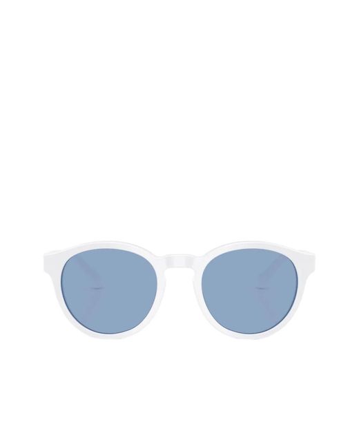 Polo Ralph Lauren Blue Round-Frame Sunglasses for men