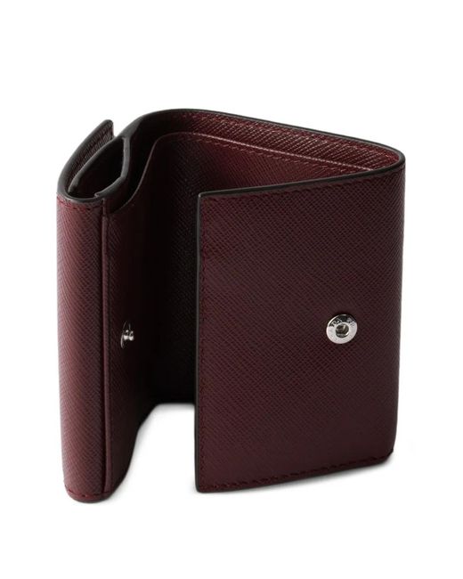 Cartera Con Logo Prada de hombre de color Purple