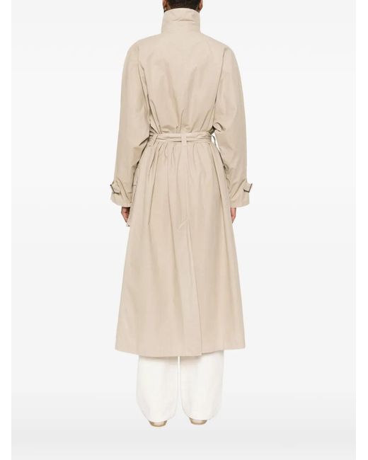 Aspesi Natural Patch Pocket Belted Coat