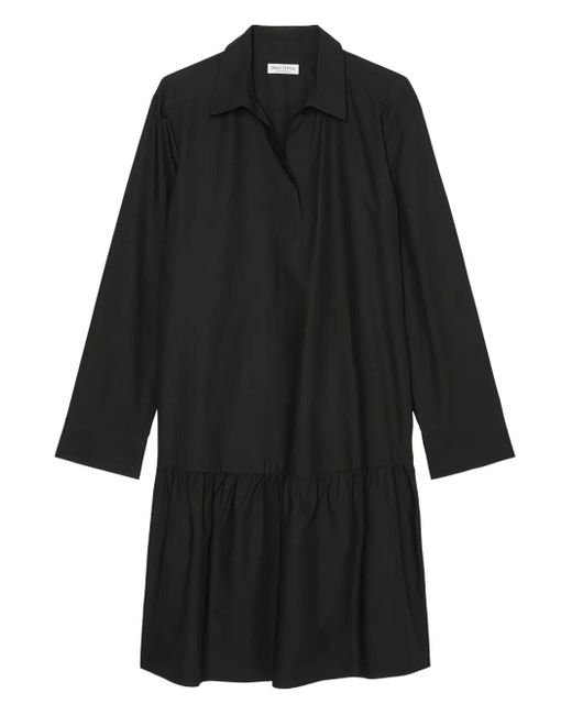 Marc O' Polo Black Collared Button-Up Dress