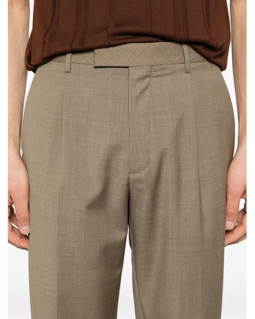 GTA Gray Silvio Pleated Trousers for men