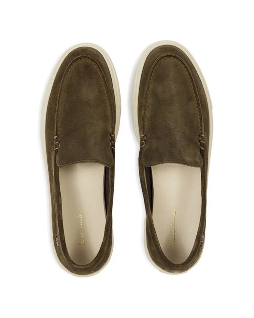 Paul Smith Green Simeon Leather Loafers for men