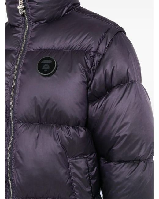 Doudoune À Logo Appliqué Aape By A Bathing Ape pour homme en coloris Blue