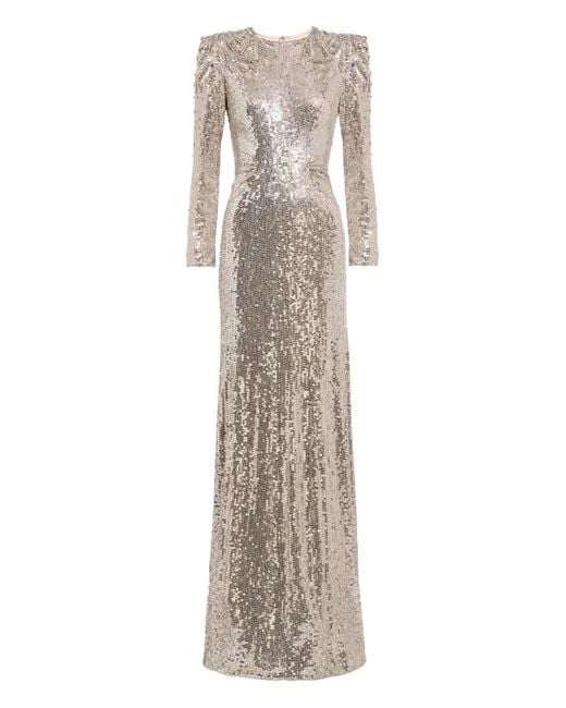 Jenny Packham Women's White Sequin-Embellished Dulcet Dress Jenny Packham Women's White Sequin-Embellished Dulcet Dress