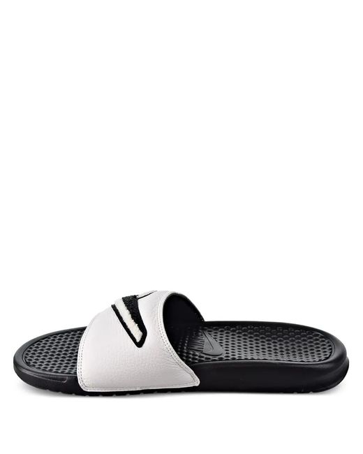 Nike Black Benassi Jdi Chenille /Summit" Slides for men