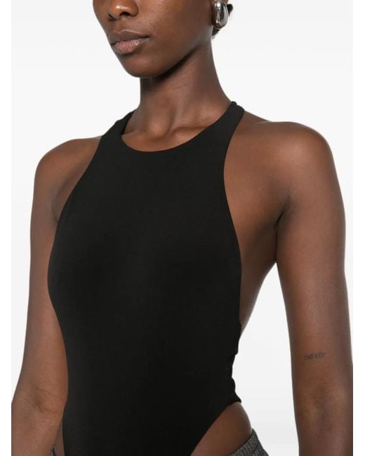 ANDAMANE Black Fonda Racerback Bodysuit