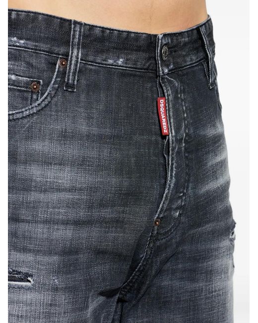 DSquared² Broek Met Vervaagd Effect in het Blue voor heren