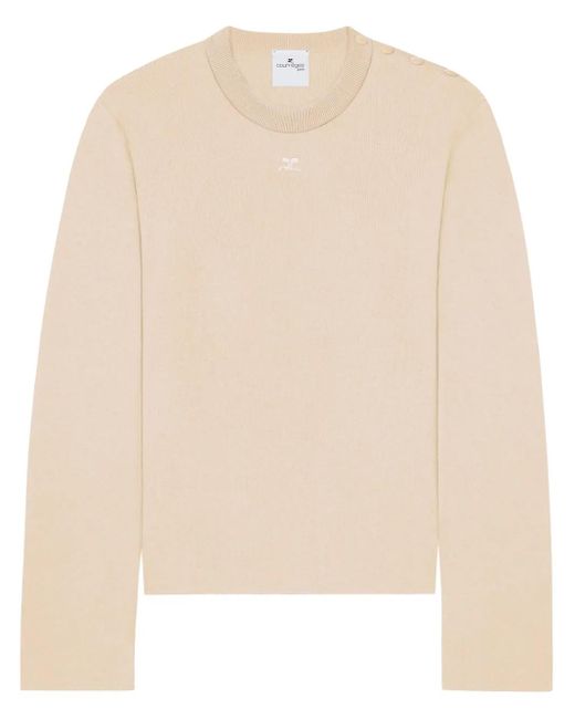 Courreges Natural Shoulder Snaps Sweater for men