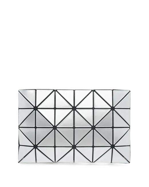 Issey Miyake White Lucent Geometric-Panel Bag