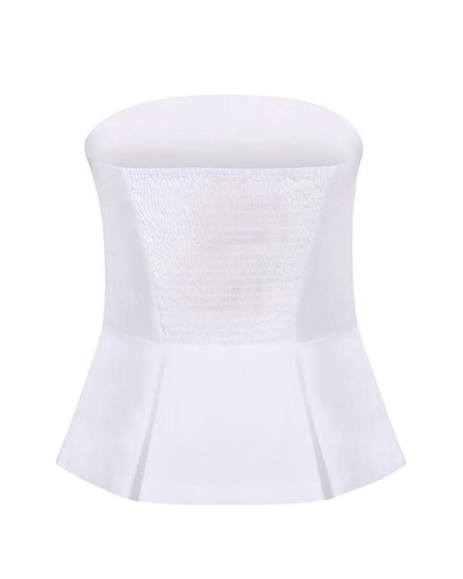 Danamé White Strapless Top