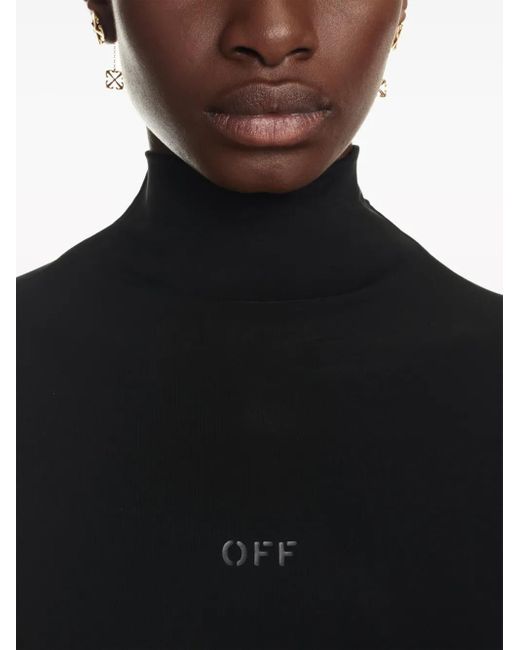 Off-White c/o Virgil Abloh Black Off- Mc Twist Crepe Knot Det Dress