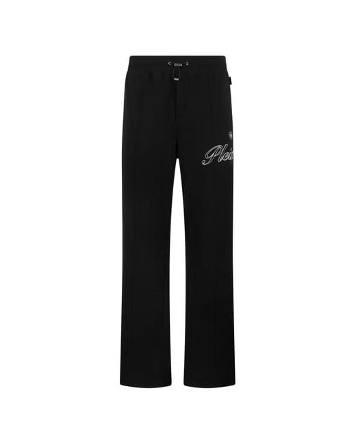 Philipp Plein Black Logo Sweatpants for men