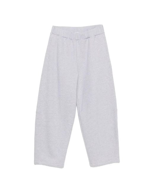 Woc White Salinas Elasticated Wide-Leg Track Pants for men