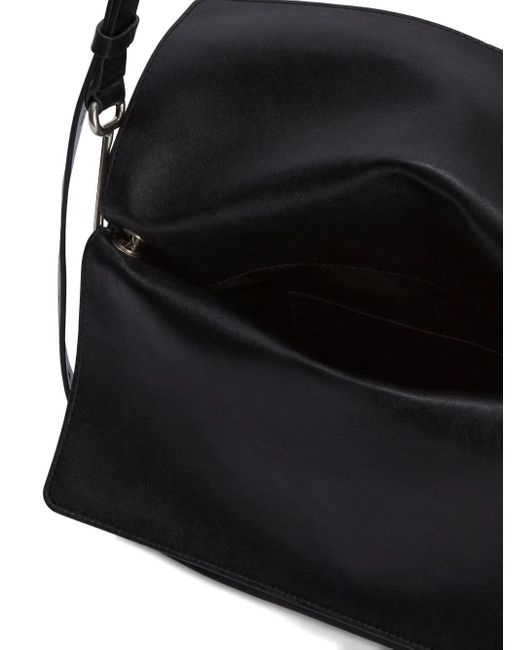 Jil Sander Black Small Shadow Shoulder Bag for men