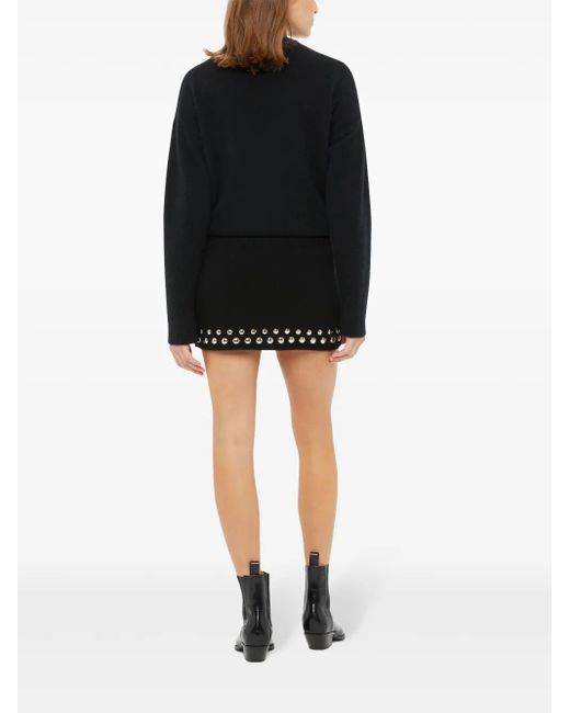 Alanui Love And Studs Mini-Rok in het Black