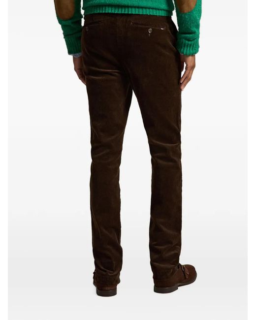 Polo Ralph Lauren Black Andover Slim-Fit Stretch Trousers for men
