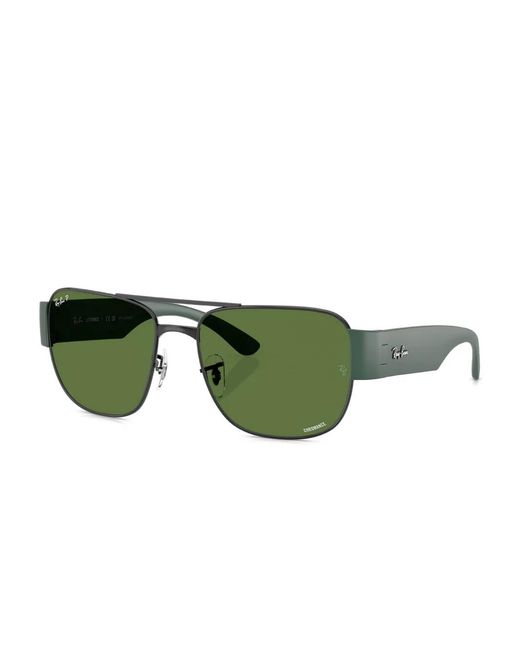 Ray-Ban Green Pilot-Frame Sunglasses