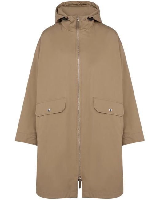 Yves Salomon ウォータープルーフ パーカーコート Natural