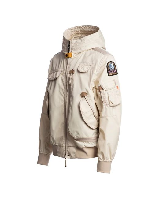 Parajumpers Natural Logo-Patch Hooded Jacket for men