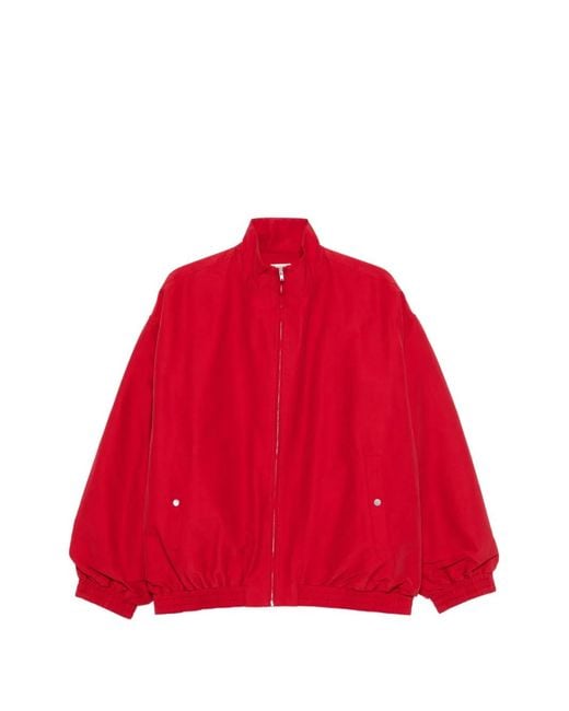 LAMRONS Red Zip-Up Bomber Jacket