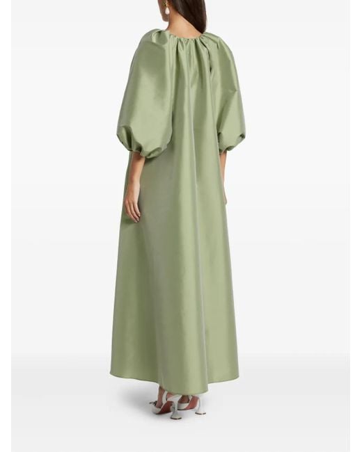 BERNADETTE Green Kleid Mit Weiten Ärmeln