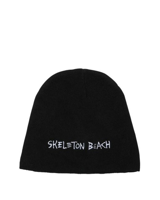Ribbed Embroidered Beanie GALLERY DEPT. pour homme en coloris Black