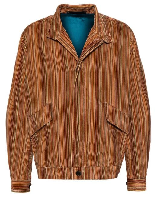 Chaqueta A Rayas Paul Smith de hombre de color Brown