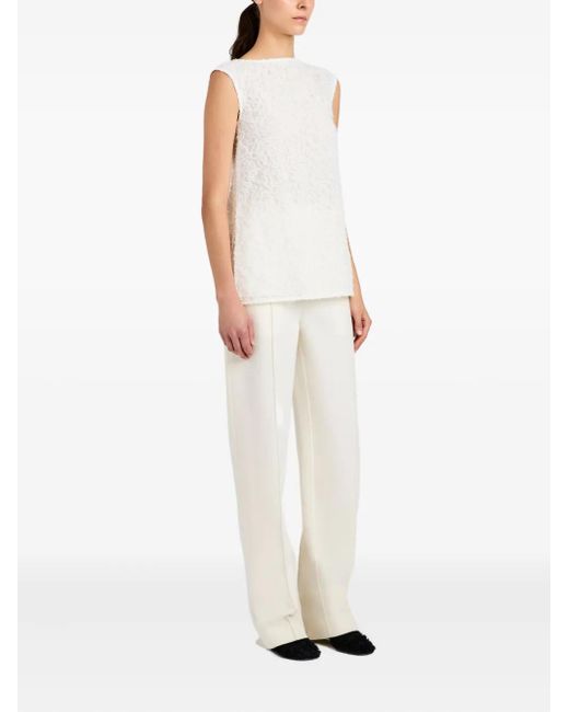 Proenza Schouler White Virginie Embroidery-Detail Top