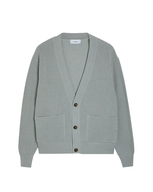 Cárdigan Con Bolsillos Y Botones Lardini de hombre de color Gray