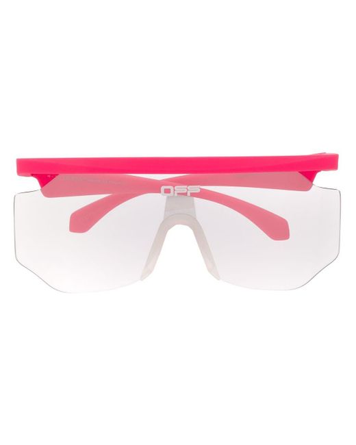 Off-White c/o Virgil Abloh Pink Mask Rectangular-frame Sunglasses