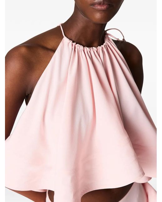 Stella McCartney Pink Halter-Neck Sleeveless Blouse