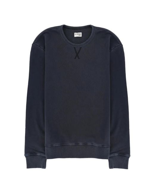 Fay Blue Crew-Neck Sweatshirt for men