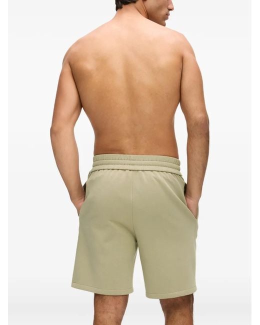 Karl Lagerfeld Green Relaxed-Fit Short With Elastic Waistband And Logo Accent for men