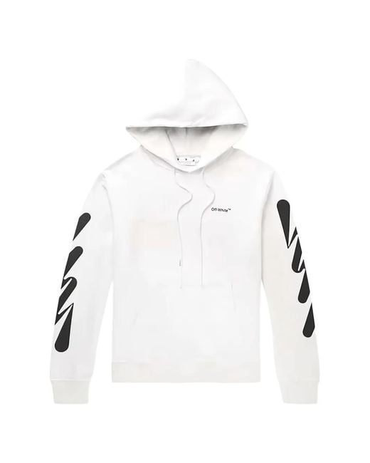 Off-White c/o Virgil Abloh Gray Diagonal-Wave Hoodie for men
