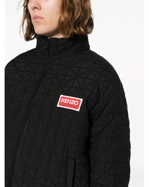 KENZO Gewatteerd Donsjack in het Black