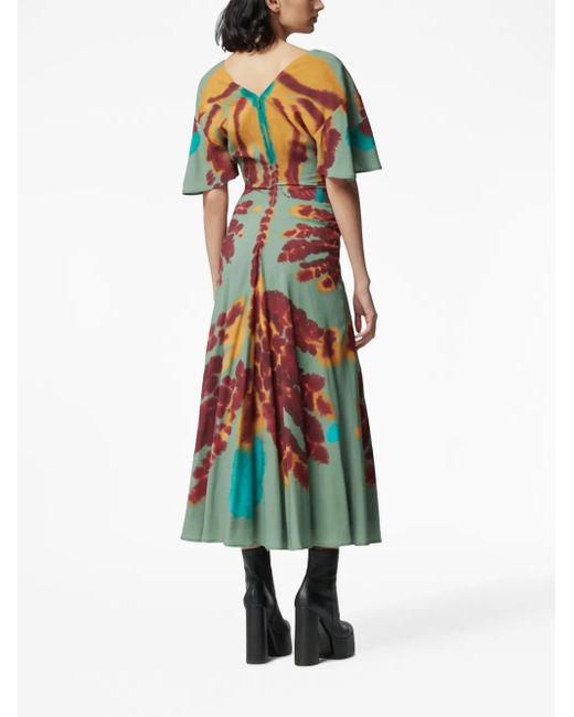 Vestido midi Penelope con diseño tie-dye Altuzarra de color Red