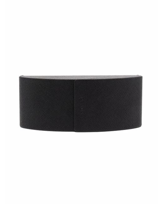 Prada Black Lunettes De Soleil À Monture Effet Écaille De Tortue for men