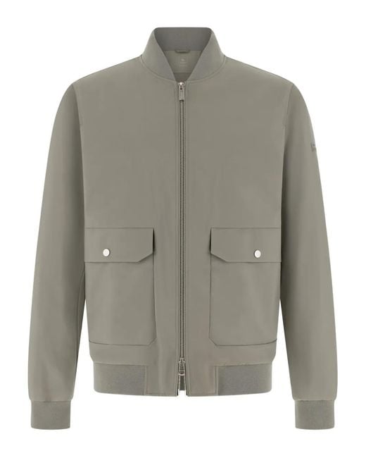 Chaqueta Bómber Con Solapa Boggi de hombre de color Gray