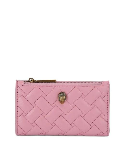 Kurt Geiger Pink Kensington Quilted Wallet