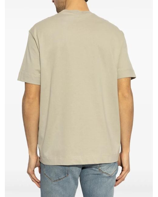 Emporio Armani Natural Cotton T-Shirt for men