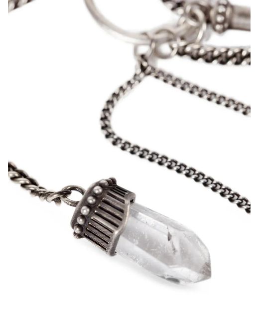 Ann Demeulemeester White Charm-Detail Necklace