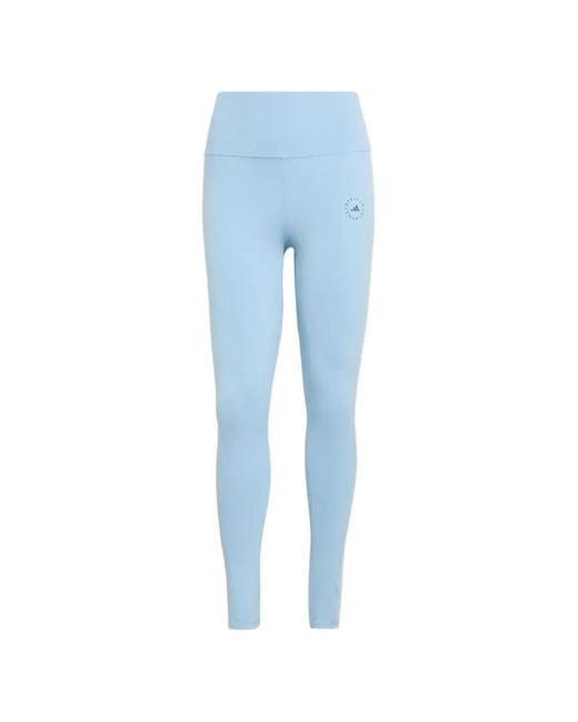 Adidas By Stella McCartney Blue X Adidas X Stella Mccartney High-Waisted Leggings
