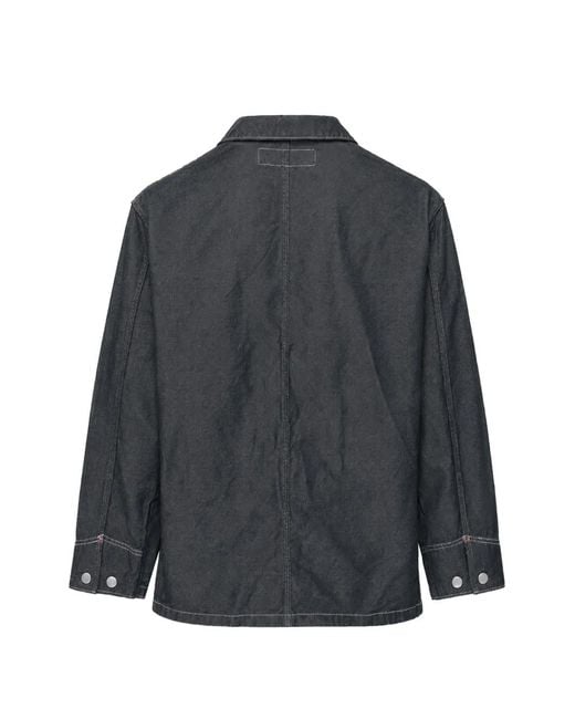 Comme des Garçons Black Contrast-Stitch Patch-Pocket Jacket for men