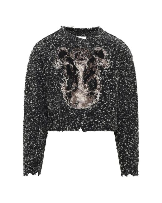 Doublet Black Crew-Neck Sweater for men