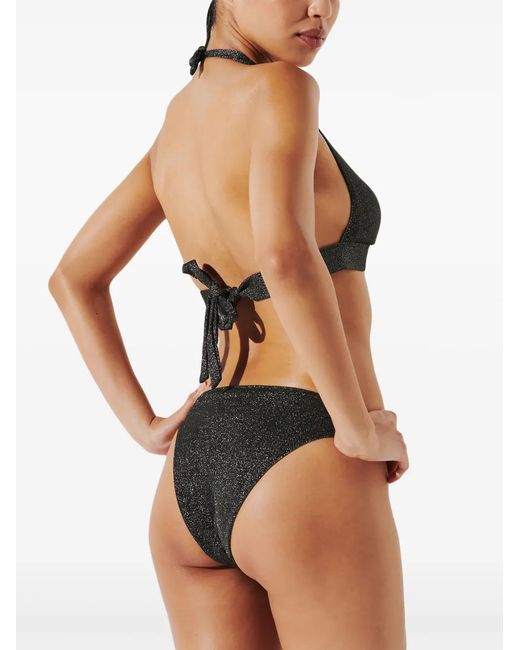 Karl Lagerfeld Black Logo-Detailing Bikini